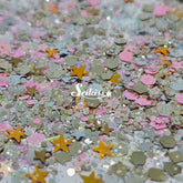 Superstar Glitter Mix - Gold and Pink Glitter
